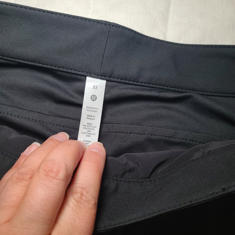 Lululemon City Sleek Wide Leg Pants Black 33 - Picture 9 of 16